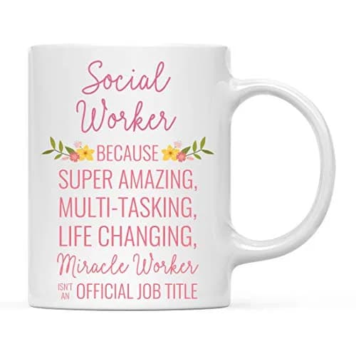 Andaz Press 11oz Coffee Mug Gift for Women, Floral Flowers | Humorous, Durable Ceramic Mug thumbnail 1
