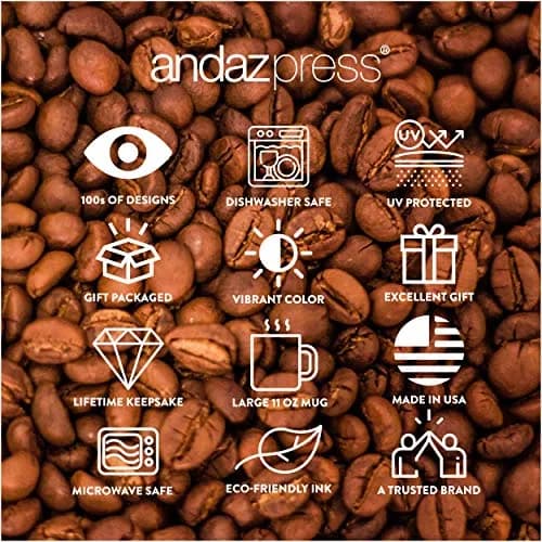 Andaz Press 11oz Coffee Mug Gift for Women, Floral Flowers | Humorous, Durable Ceramic Mug thumbnail 6
