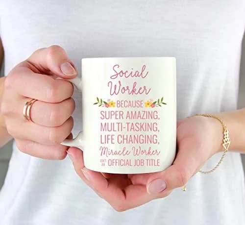 Andaz Press 11oz Coffee Mug Gift for Women, Floral Flowers | Humorous, Durable Ceramic Mug thumbnail 3