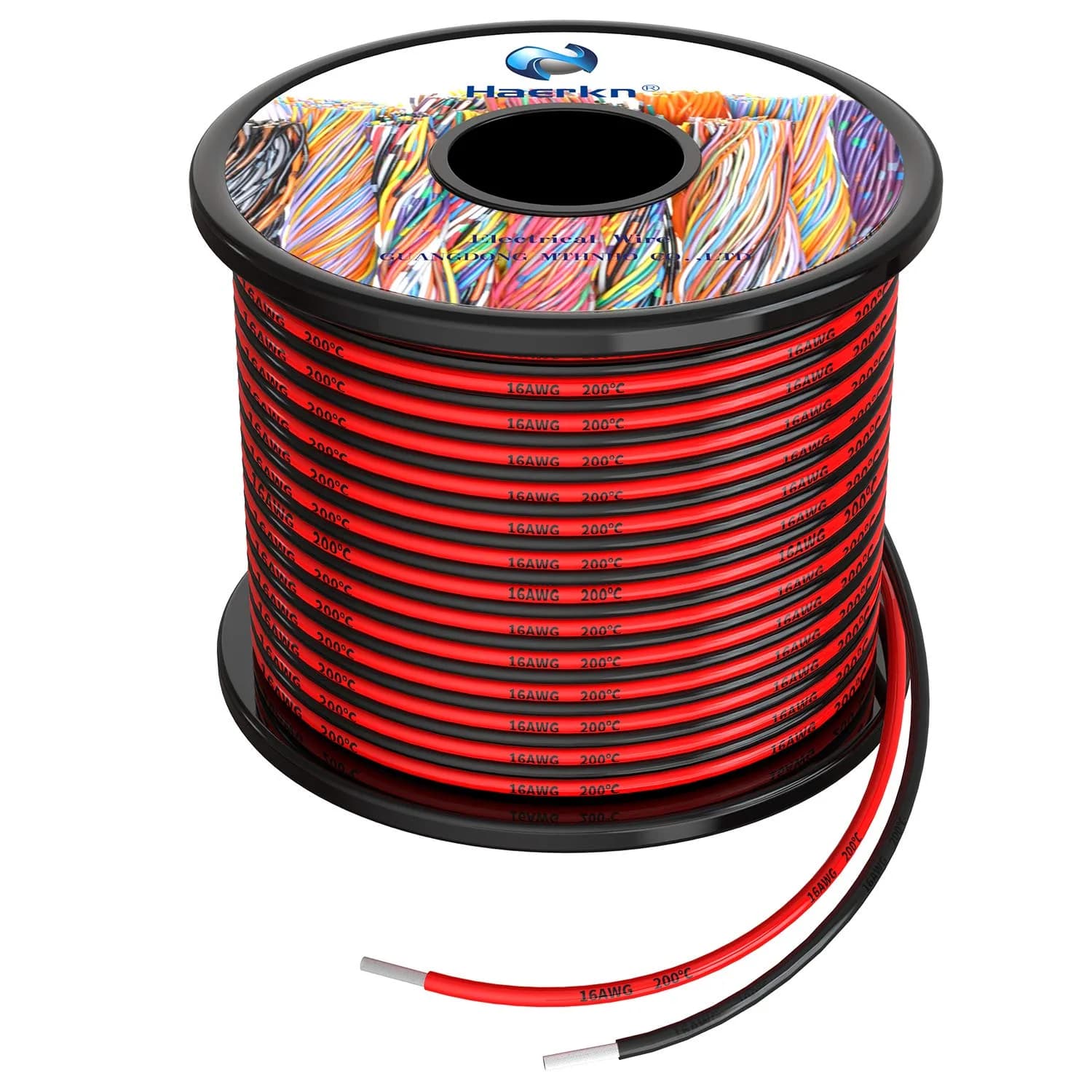 Haerkn 16 AWG Silicone Wire 2 Colors 66 ft (33m) | Ultra Flexible Tinned Copper - main product image