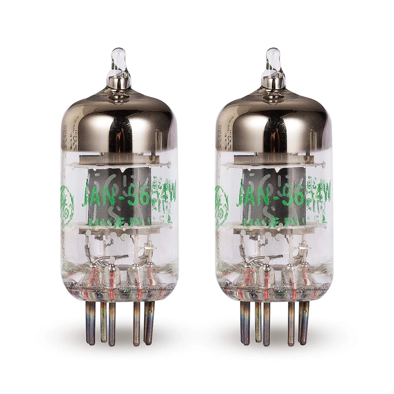 Douk Audio Matched Pair GE JAN 5654W Vacuum Tubes Upgrade for 6AK5 6J1 6Ж1 EF95 6J1P (2-Pack) — 2-Pack