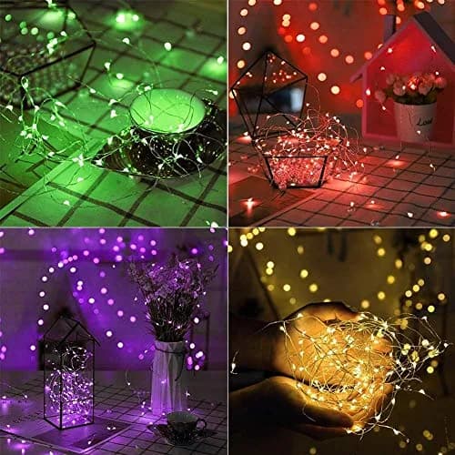 Twinkle Star Color-Changing Fairy Lights, 33Ft 100 LED, 16 Colors | USB-Powered Indoor String Lights thumbnail 3