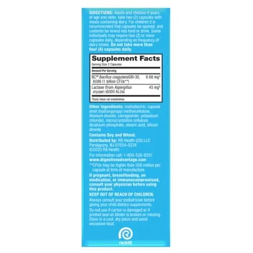 Digestive Advantage Probiotics + Lactase Digestive Enzymes for Digestive Health | Daily Support for Women & Men (96ct Pack of 4) thumbnail 5