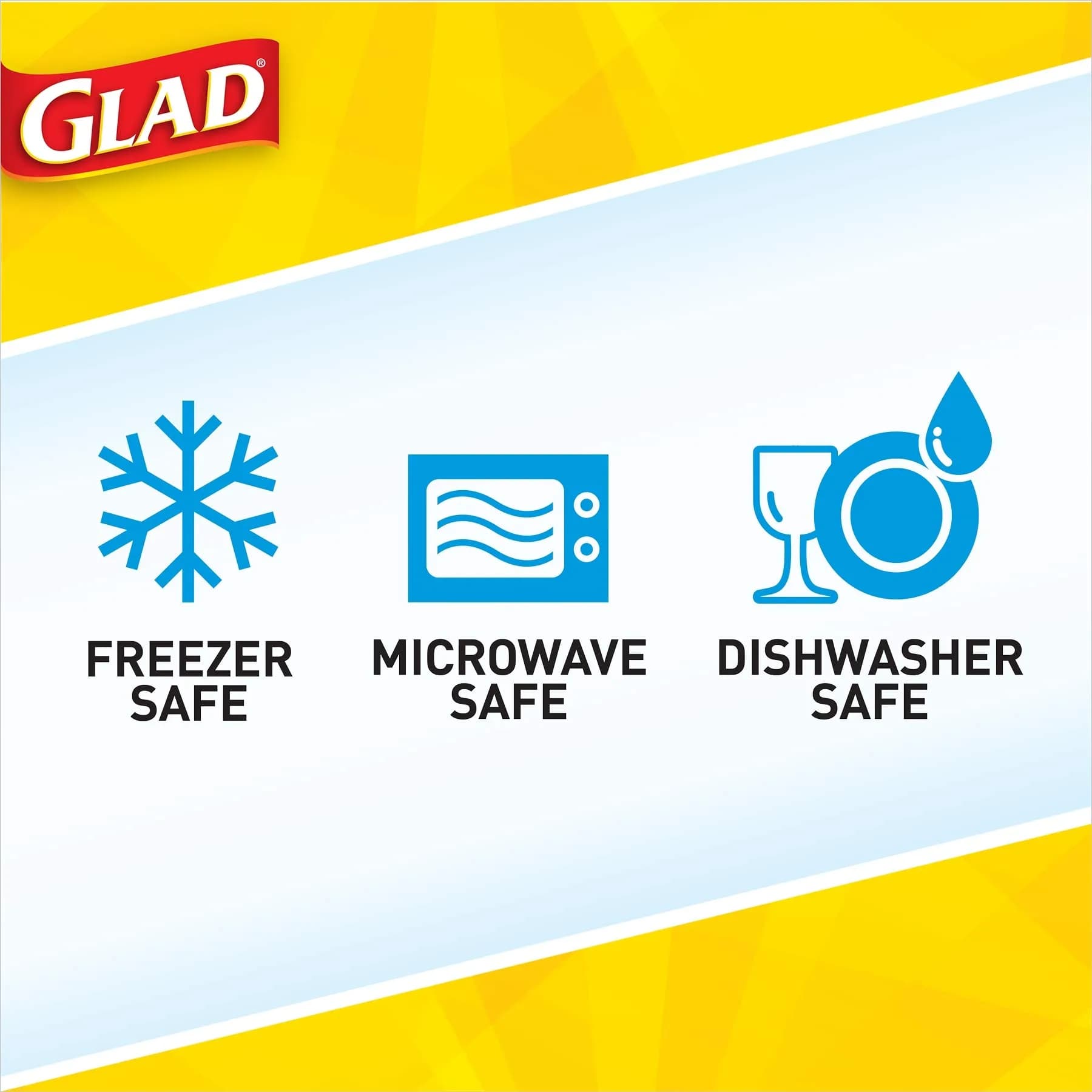 Glad GladWare 64 Oz Rectangle Food Storage Containers with Leak-Resistant Lids, Single Container - view 3