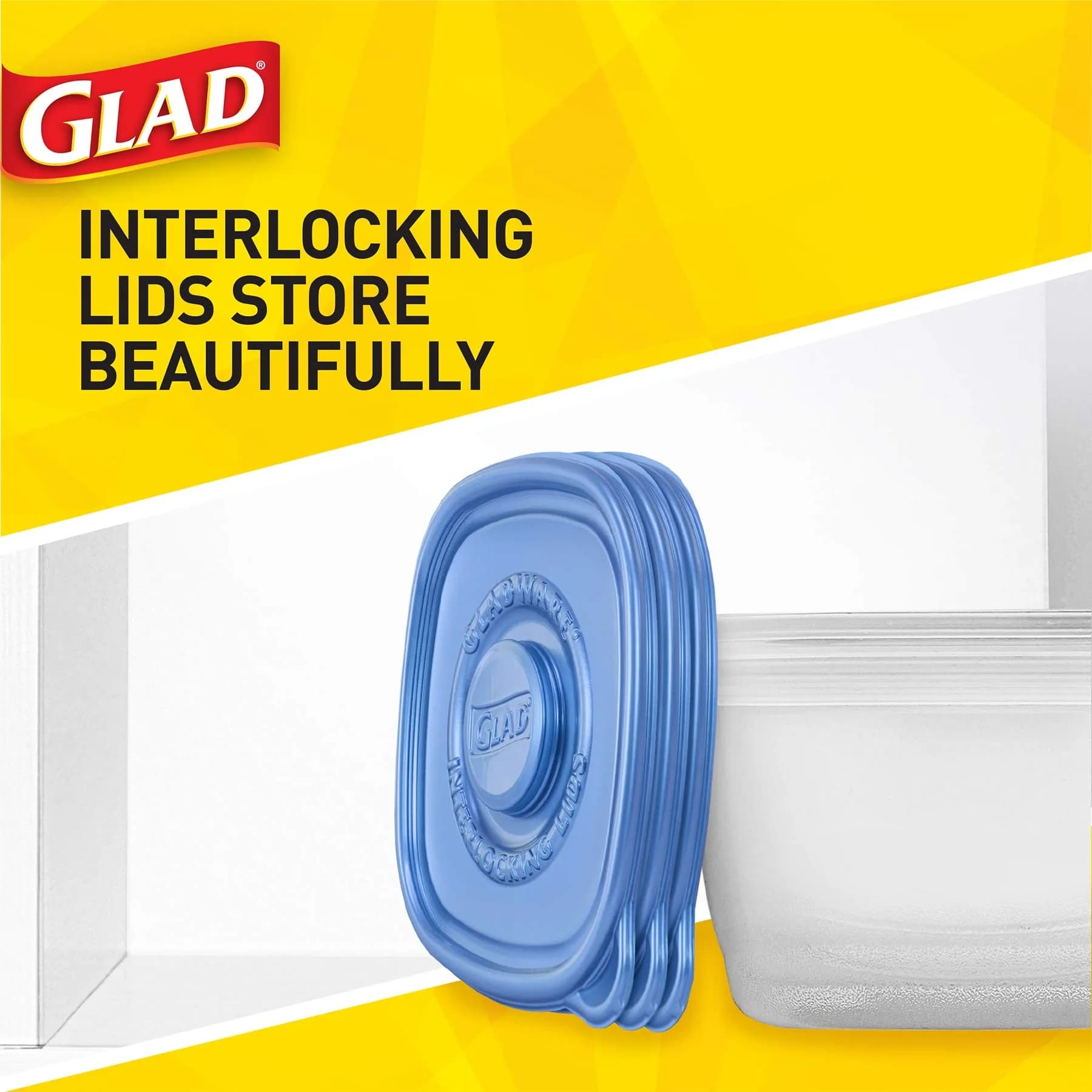 Glad GladWare 64 Oz Rectangle Food Storage Containers with Leak-Resistant Lids, Single Container - view 4
