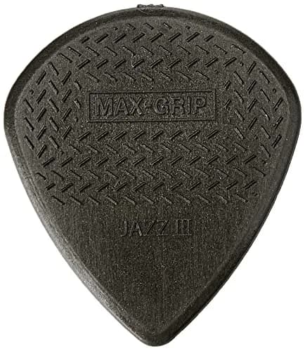 Jim Dunlop Jazz III Max Grip Pick Pack 6 | Textured, Small, Black & Red Guitar Picks thumbnail 1
