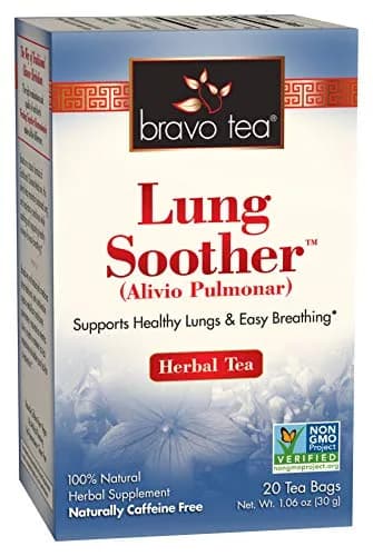 Bravo Tea Lung Soother Herbal Tea Caffeine Free | Herbal & Organic Support for Easy Breathing thumbnail 1