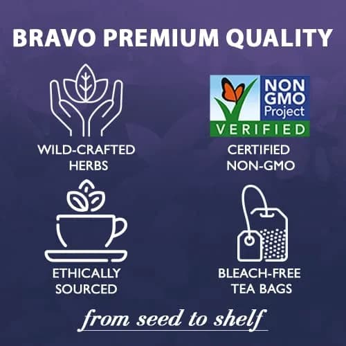Bravo Tea Lung Soother Herbal Tea Caffeine Free | Herbal & Organic Support for Easy Breathing thumbnail 2
