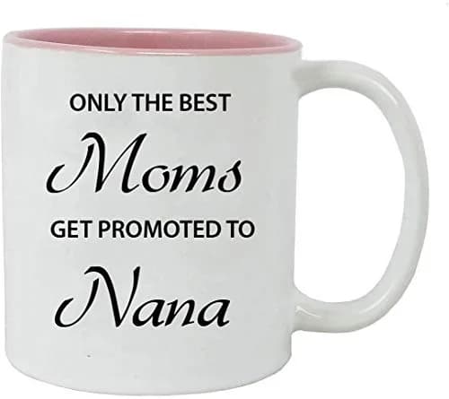 CustomGiftsNow 11-Ounce Ceramic Coffee Mug | Dad/Mom Promotion Gift, Microwave Safe, Black/Pink thumbnail 2