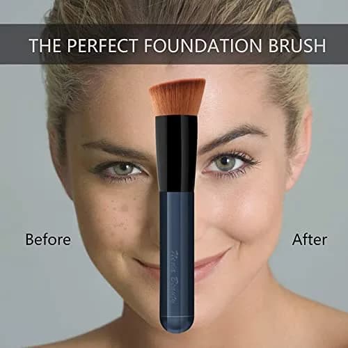 EVRCHGIEA Foundation Brush, Flat Top Kabuki for Liquid, Cream & Powder, Travel Size | Flawless Blending thumbnail 6