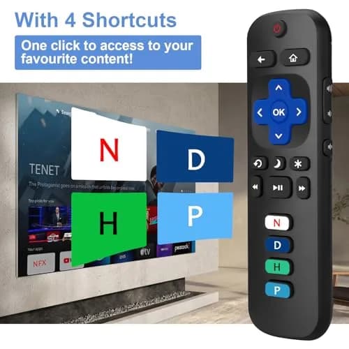 LOUTOC Replacement RC280 RC282 Remote Control for TCL Roku TVs | Infrared Universal Remote thumbnail 2