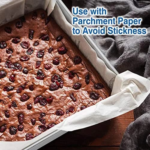 P&P CHEF Square Baking Pan 8x8 Inch (20.3x20.3 cm) - Set of 2 | Heavy Duty Stainless Steel thumbnail 7