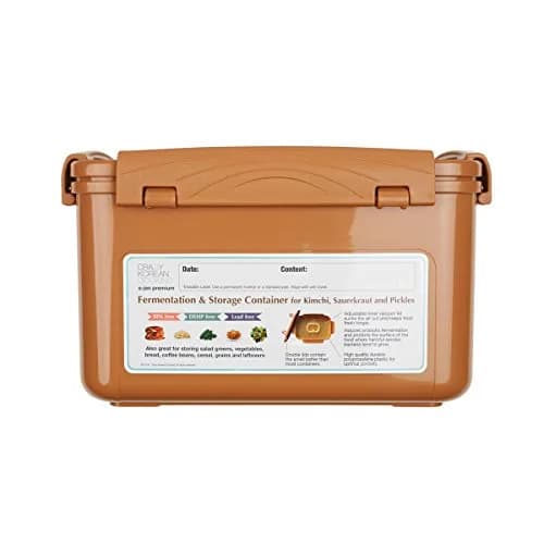 Crazy Korean Cooking Premium Fermentation Container 5.2 L | Traditional Onggi-Inspired Design thumbnail 7