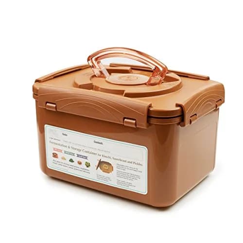 Crazy Korean Cooking Premium Fermentation Container 5.2 L | Traditional Onggi-Inspired Design thumbnail 2