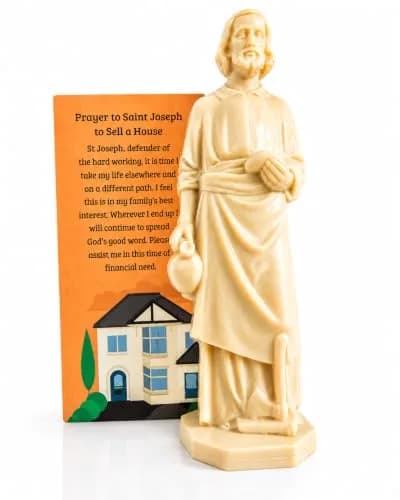 Westmon Works Saint Joseph Statue Home Seller Kit with Prayer Card | Catholic Home Sale Ritual (120 chars) thumbnail 1