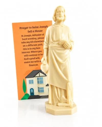 Westmon Works Saint Joseph Statue Home Seller Kit with Prayer Card | Catholic Home Sale Ritual (120 chars) thumbnail 3