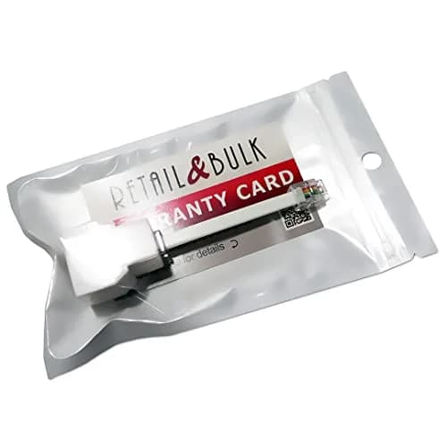 RetailAndBulk Phone Jack Splitter for Landline RJ11 6P4C | Dual Jack Adapter with 2.5 Inch Cable, Made in USA thumbnail 6