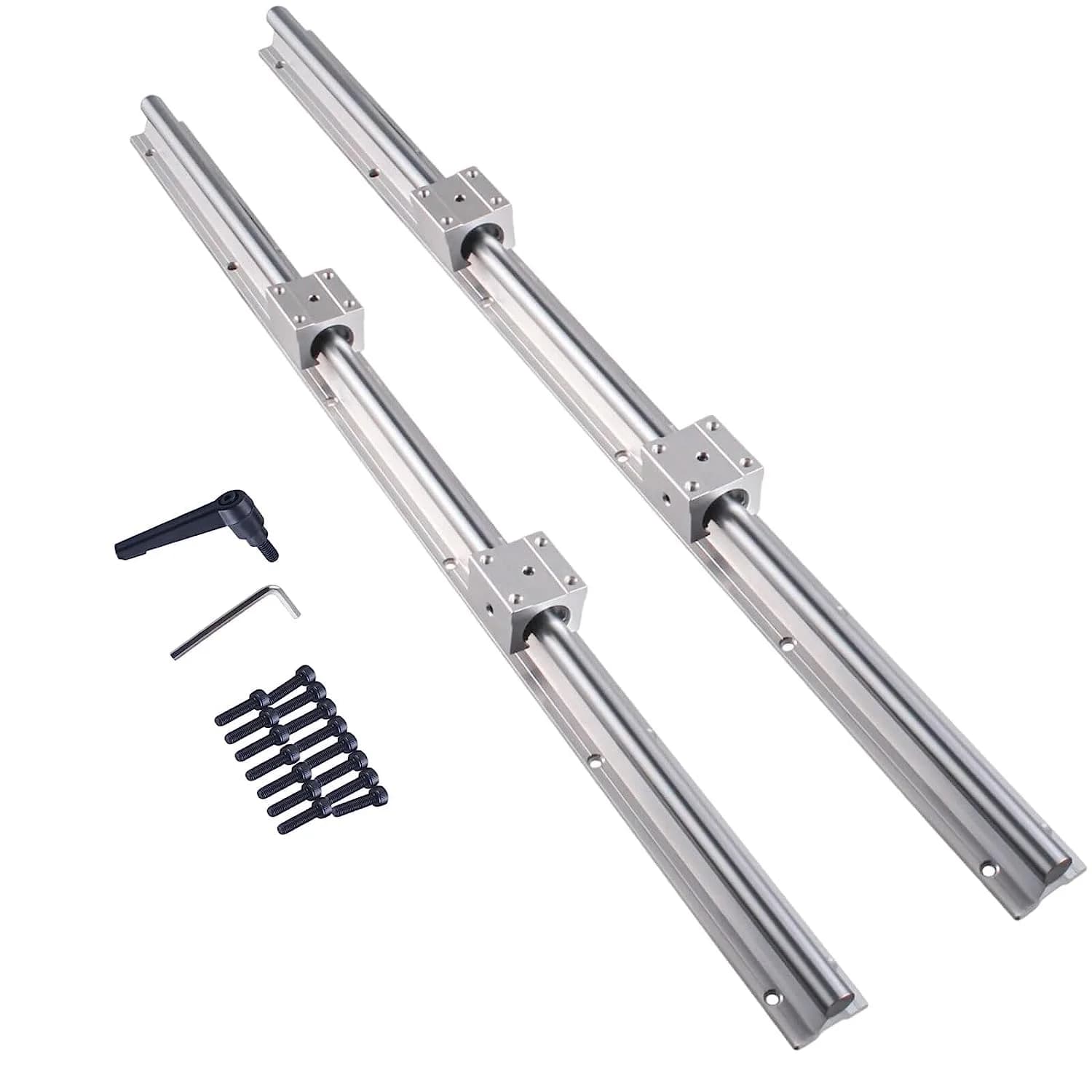 CHUANGNENG Linear Rail SBR12 600mm | Fully Supported Guide for CNC & Automation