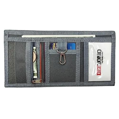 AI-DEE RFID Trifold Canvas Outdoor Sports Wallet for Kids 19cm (7.5in) | Magic Sticker Closure thumbnail 4