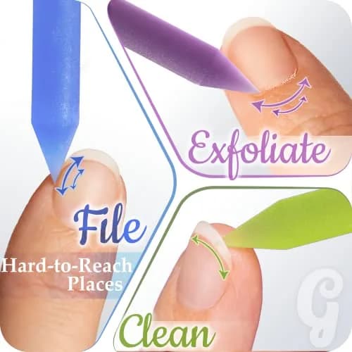 Gladzy Glass Cuticle Pusher - Crystal Glass Cuticle Remover - Professional Nail Care Tool - 160mm (6.3in) thumbnail 4