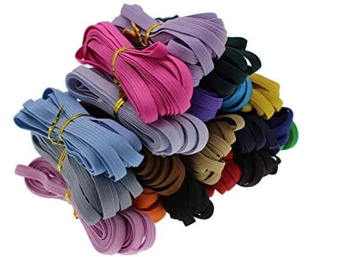 JESEP 1/4in Multi-Color Elastic Band 20 Colors | Durable Sewing & Craft Elastic (100Yd) thumbnail 2