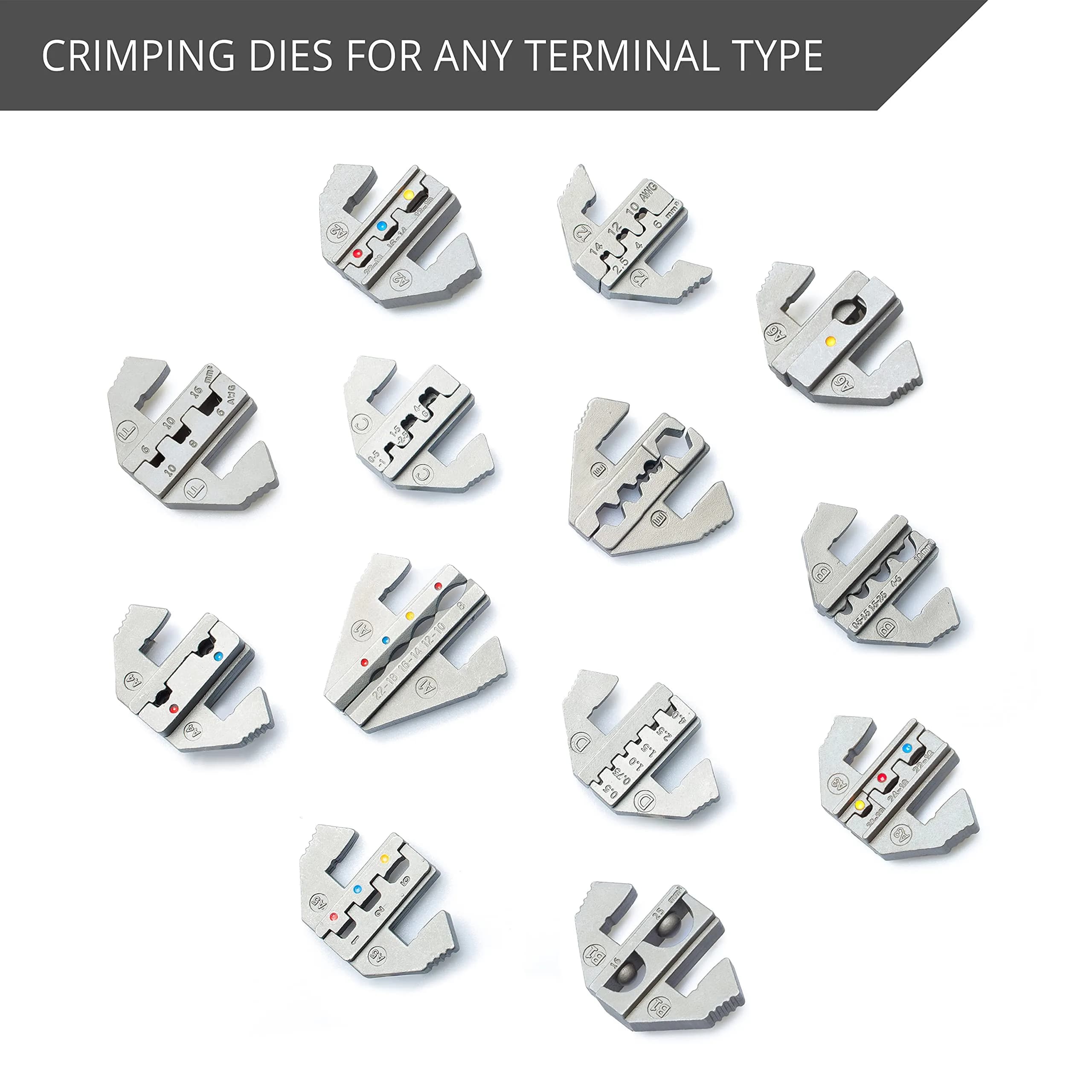 Wirefy Crimping Die for Open Barrel Terminals 20-10 AWG | Precision Magnetic Locking - view 5