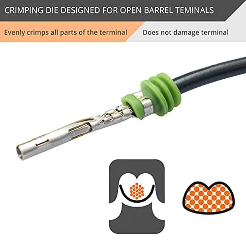 Wirefy Crimping Die for Open Barrel Terminals 20-10 AWG | Precision Magnetic Locking thumbnail 3