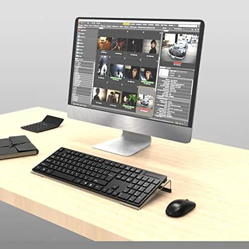KOTEMON Acrylic Tilted Computer Keyboard Stand for Ergonomic Typing, 17"x5.5"x1.5" | Clear thumbnail 7