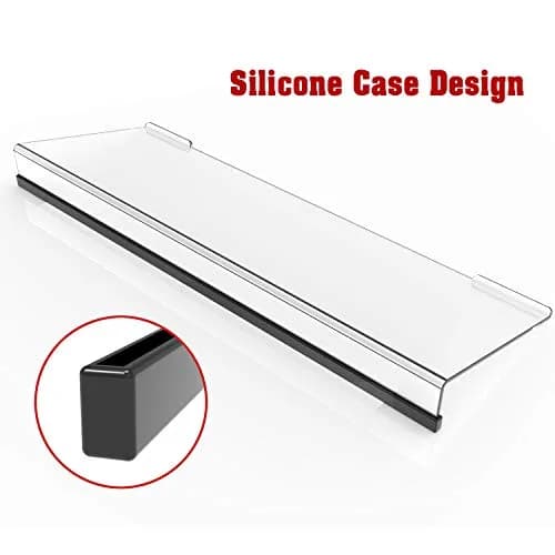 KOTEMON Acrylic Tilted Computer Keyboard Stand for Ergonomic Typing, 17"x5.5"x1.5" | Clear thumbnail 2