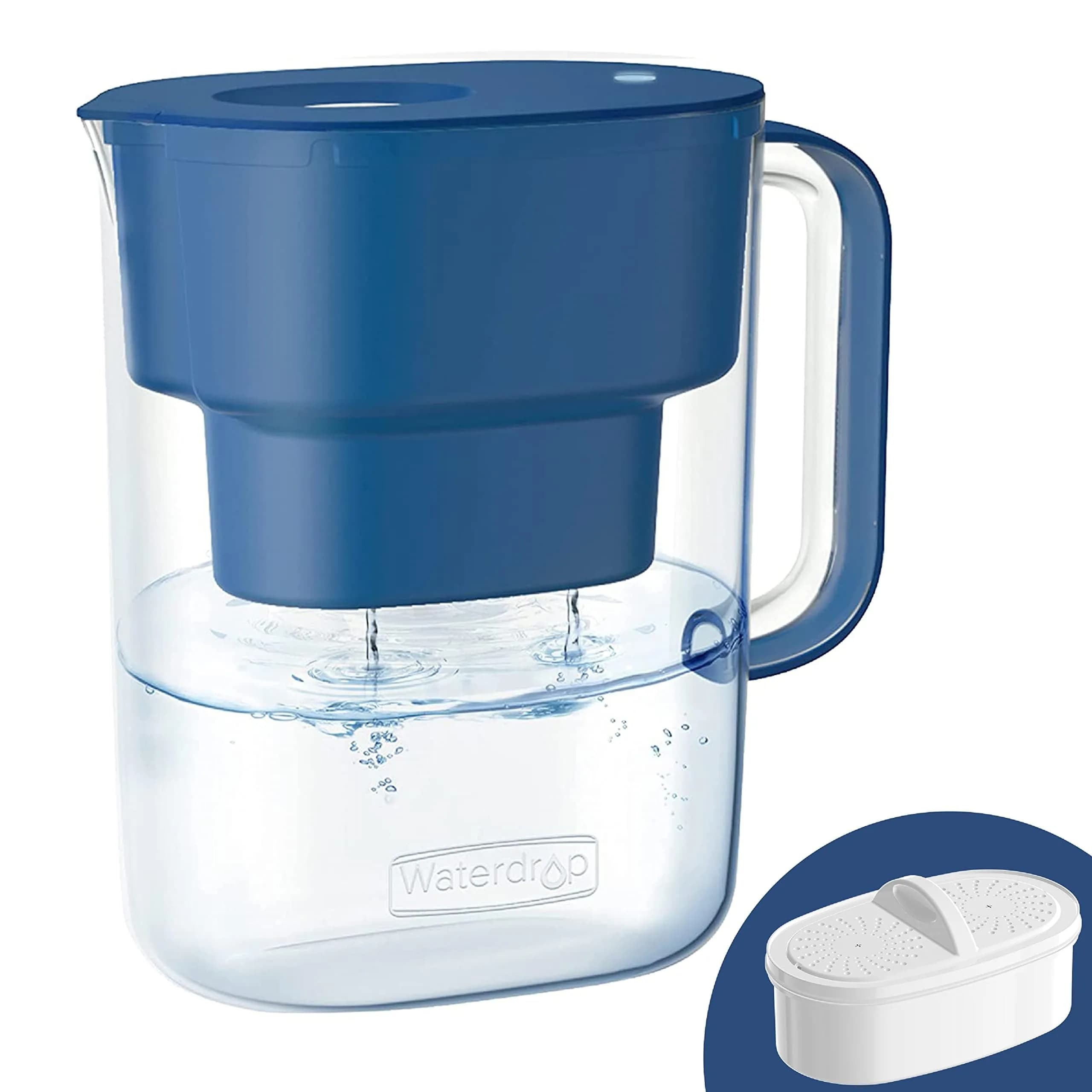 Waterdrop PT-07C Water Filter Pitcher, 10-Cup, 2.37L (0.62 Gal) | NSF Certified, 200-Gallon Long-Life Filter - main product image