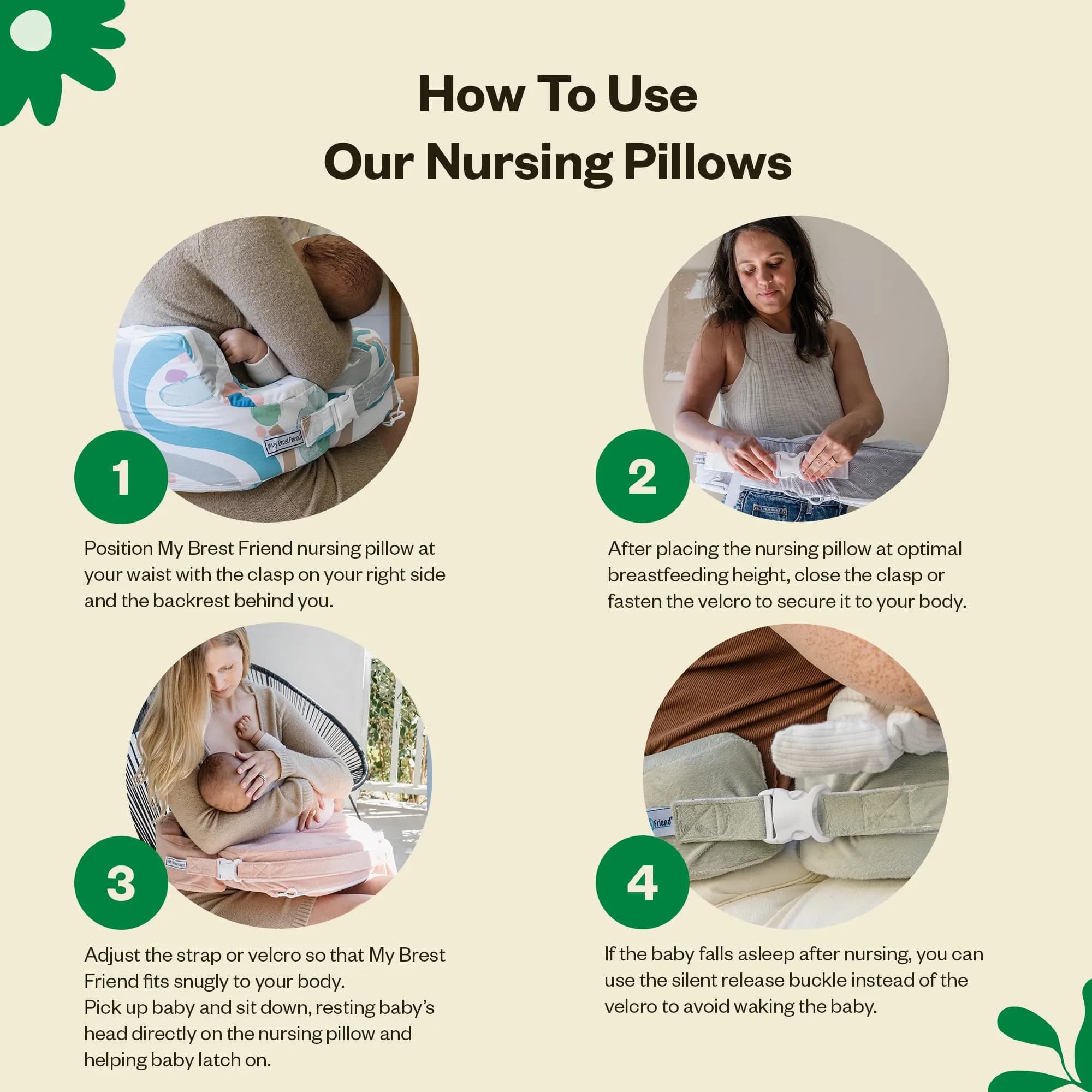 My Brest Friend Original Nursing Pillow - Horizon | Ergonomic Support for Mom & Baby - view 4