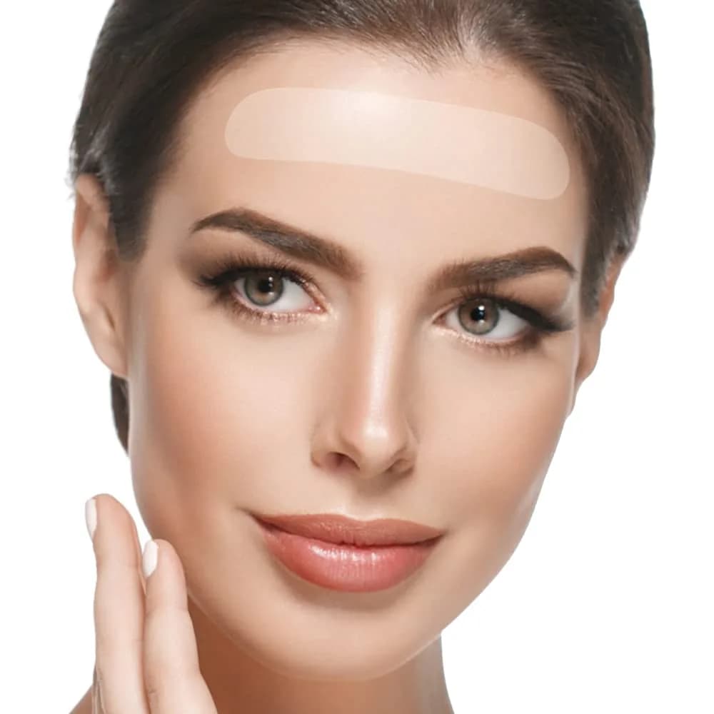 BLUMBODY Forehead Wrinkle Patches – Anti-Wrinkle Facial Patches to Smooth Fine Lines on Forehead & Between Eyes – Non-Silicone Face Tape – Comfortable Overnight Use (50 Count) — Transparent