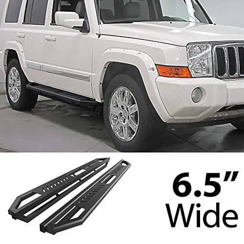 HD Ridez iArmor Running Boards for Jeep Grand Cherokee & Commander 2005-2010 | Aluminum Low Profile Side Step Bars thumbnail 2