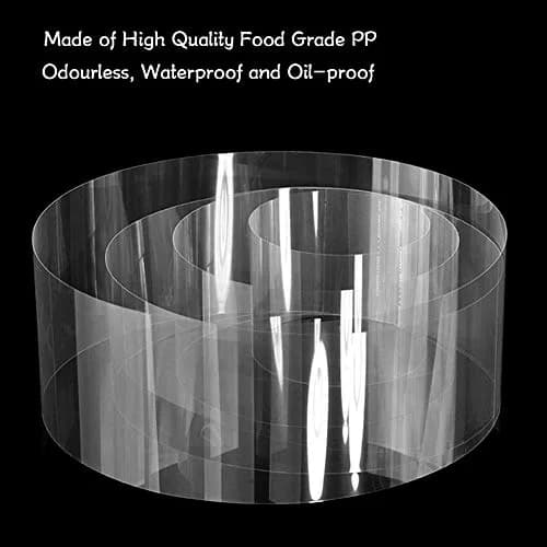 YQL Cake Collar 6x394 Inch | Transparent Acetate Sheets for DIY Baking thumbnail 4