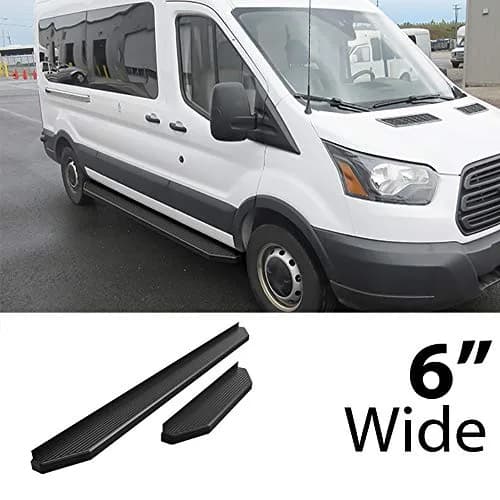 HD Ridez iRunning Board OE Low Profile Black for Transit 2015-2026 | Durable Stainless Steel, Factory-Fit Design thumbnail 2