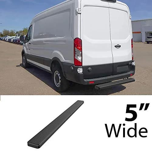HD Ridez iBoard 5in Running Boards Black for Transit 2015-2026 | Heavy Duty OEM Style thumbnail 2