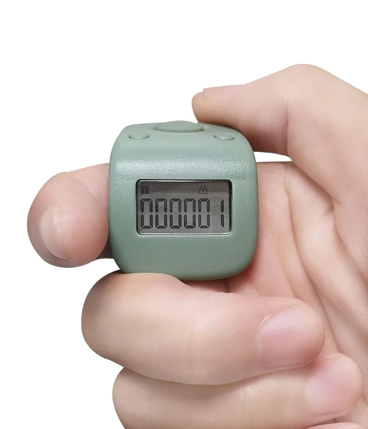 Arvakr Rechargeable Silent Finger Counter with LED | 6 Channels Digital Tasbih Tally Clicker for Prayer Knitting Sports