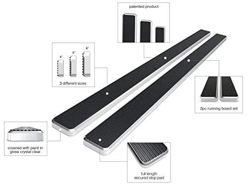 HD Ridez Running Board 5" Silver Compatible with Toyota RAV4 2016-2018 | Supports up to 300 lbs thumbnail 5