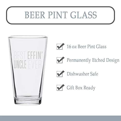 Veracco 16oz Pint Glass | Durable Crystal Drinkware for Cold Beverages thumbnail 3