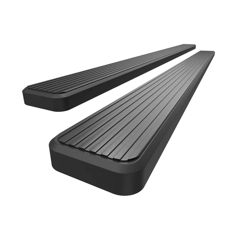 HD Ridez Stainless Steel Running Board 5in Black | Supports up to 300 lbs, Full-Length Anti-Slip Tread, Compatible with Dodge Dakota 2005-2011 - main product image