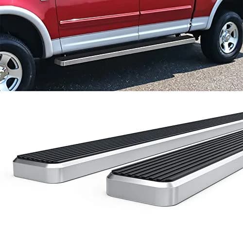 HD Ridez Running Boards Compatible with Ford F150 2001-2003 SuperCrew Cab 5" Polished Nerf Bar Side Steps thumbnail 4