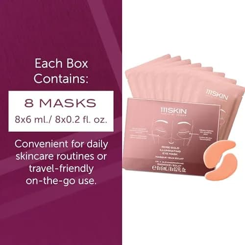 111SKIN Rose Gold Illuminating Eye Mask 8 Pairs | Hydrating & Brightening for All Skin Types thumbnail 6