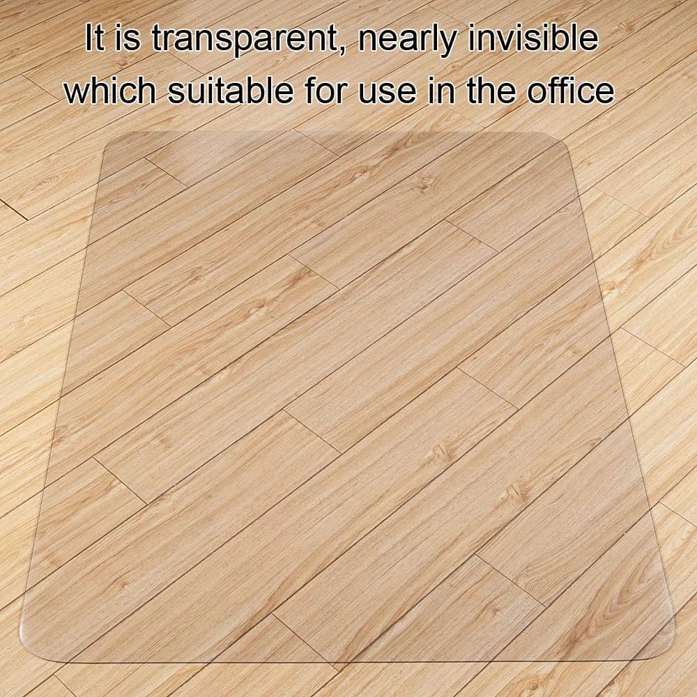 Kuyal Clear 36" x 48" Rectangle Chair Mat for Hardwood Floor | Protects Wood, Tile, Laminate - view 6