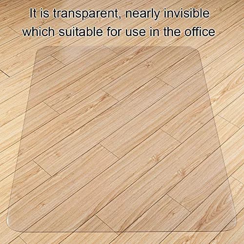 Kuyal Clear Chair Mat for Hardwood Floors 91cm x 122cm (36" x 48") | Protects Floors from Scratches thumbnail 6