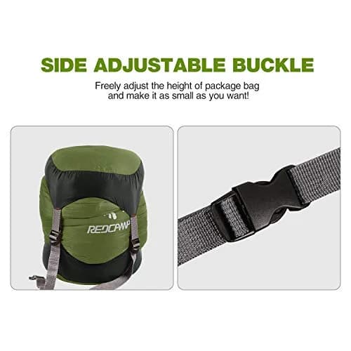 REDCAMP Compression Stuff Sack Large Army Green 27L (9.8x22.1 inches) | Lightweight Packable Gear Organizer thumbnail 6