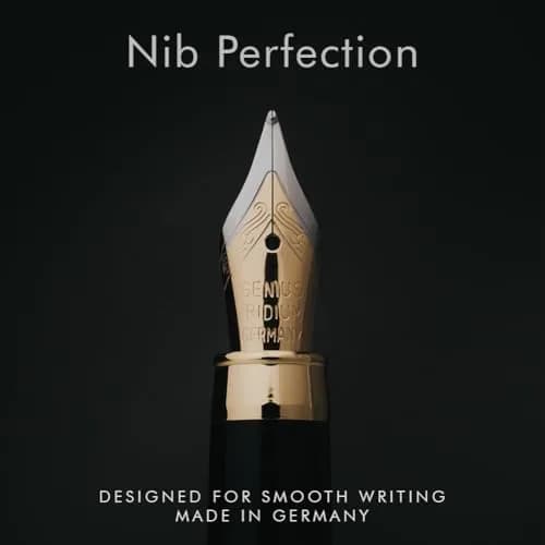 Wordsworth & Black Bamboo Wood Fountain Pen Set with Medium Nib | German Iridium Nib, Luxury Gift Box, 15.6 cm (6.1 in) thumbnail 4