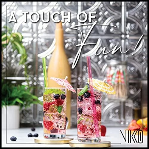 Vikko Classic Highball Drinking Glasses 10 oz | Heavy Base – Thick & Durable for Water, Juice, Soda, Cocktails thumbnail 4