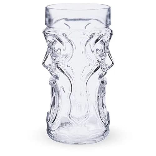 AMZ Empire Screaming Tiki Glasses 16 oz | Modern Bar Party Set with Picks thumbnail 3