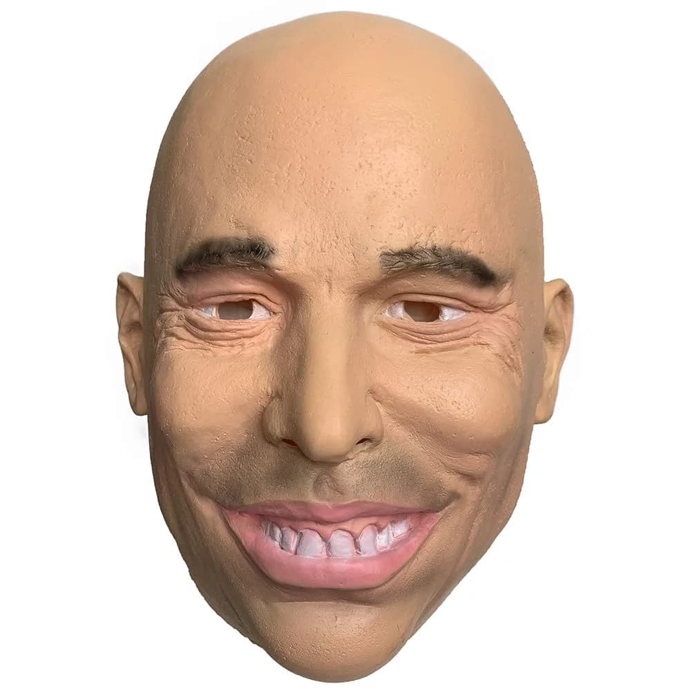 zhongcai Realistic Human Latex Mask Head (Male B) Yellow | Halloween Masquerade Costume