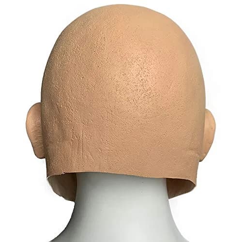 zhongcai Realistic Human Latex Mask Head (Male B) Yellow | Halloween Masquerade Costume thumbnail 6